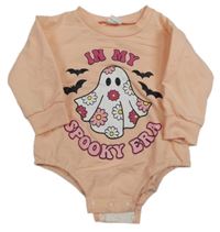 Růžové teplákové body s duchem 