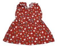 Červené šaty se Santou a soby a jeleny Matalan