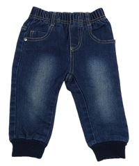 Tmavomodré teplákové cuff rifle 