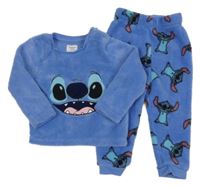 Modré plyšové pyžamo se Stitchem Primark