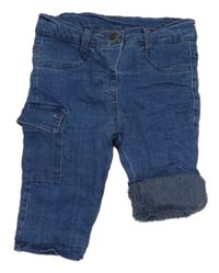 Modré zateplené cargo rifle 