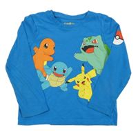Modré triko s pokémony C&A