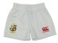 Bílé sportovní kraťasy s potiskem Canterbury