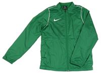 Zelená šusťáková sportovní bunda s logem Nike