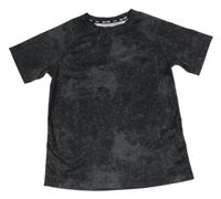 Černo-šedé vzorované sportovní tričko H&M