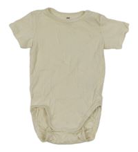 Smetanové žebrované body H&M
