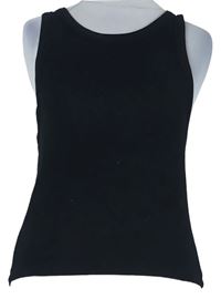 Dámský černý žebrovaný crop top Primark 