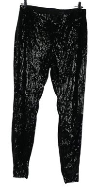 Dámské černé flitrové tregíny H&M