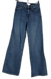 Dámské modré baggy rifle H&M