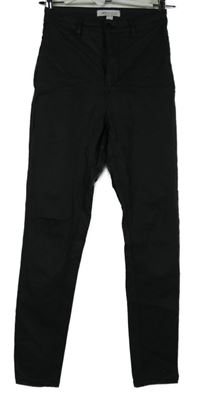 Dámské černé koženkové kalhoty Urban Bliss