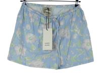 Nové - Dámské světlemodré květované volné kraťasy Damson Madder 