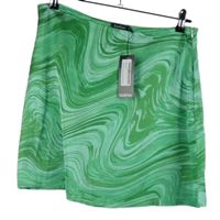 Nové - Dámská zelená vzorovaná sukně Boohoo 