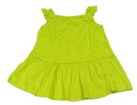 Neonově zelený top s madeirou zn. kids