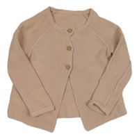 Světlerůžový propínací svetr George