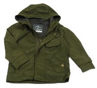 Khaki šusťáková jarní bunda s kapucí George