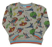 Šedá mikina s Avengers Disney