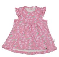 Růžové šaty se slony Liegelind