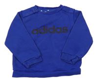 Tmavomodrá mikina s logem Adidas
