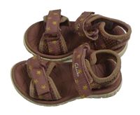 Starorůžové sandály s hvězdami Clarks vel.20