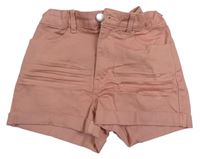 Světlerůžové riflové kraťasy H&M