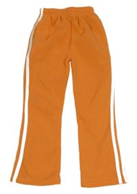 Oranžové tepláky s pruhy 