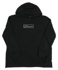 Černá mikina s nápisem a kapucí Closure 