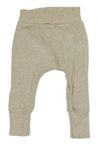 Světlebéžové žebrované tepláky Mamas&Papas