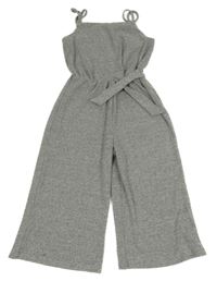 Šedý melírovaný úpletový kalhotový overal Primark