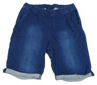 Tmavomodré teplákovo/riflové kraťasy Pepperts