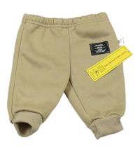 Nové - Béžové tepláky s nášivkou Shein