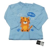 Nové - Světlemodré triko s tygrem St. Bernard