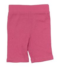 Růžové žebrované elastické kraťasy Primark