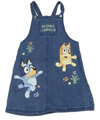 Modré riflové šaty s Bluey George