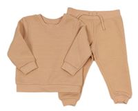 2set - Světlerůžová žebrovaná mikina + tepláky Primark 