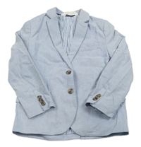 Světlemodrý plátěné slavnostní sako H&M