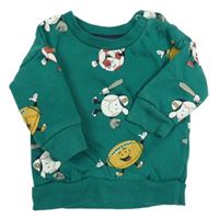 Zelená mikina s míči Primark