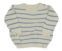 Bílo-modrý pruhovaný svetr George 