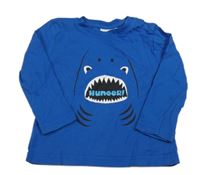 Tmavomodré triko se žralokem Topolino