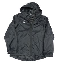 Černá šusťáková větrovka s kapucí Sondico