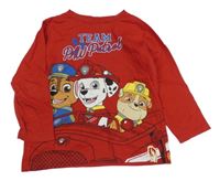 Červené triko s pejsky - Tlapková patrola Nickelodeon