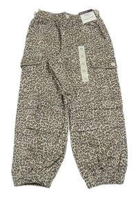 Nové - Světlerůžovo-šedé vzorované cargo cuff rifle M&S