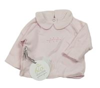 Nové - Světlerůžové triko s límečkem a nápisem Absorba