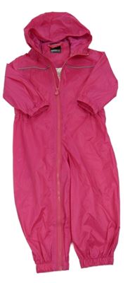 Fuchsiová šusťáková nepromokavá jarní kombinéza Regatta 
