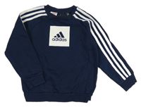 Tmavomodrá mikina s logem Adidas