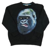 Černá mikina s gorilou Yigga