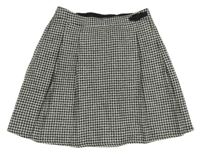 Černo-bílá kostkovaná sukně F&F