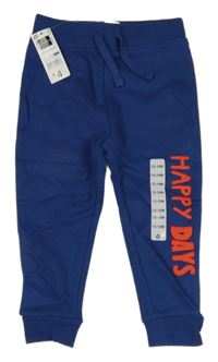 Nové - Tmavomodré tepláky s nápisem Dunnes