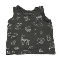 Šedé tílko se zvířátky Primark