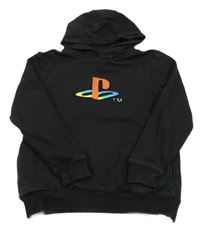 Černá mikina PlayStation a kapucí George 