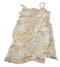 Nové - Oranžovo-hnědo-modré vzorované šaty Abercrombie&Fitch